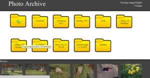 Example of PHP Photo Archives folder structure